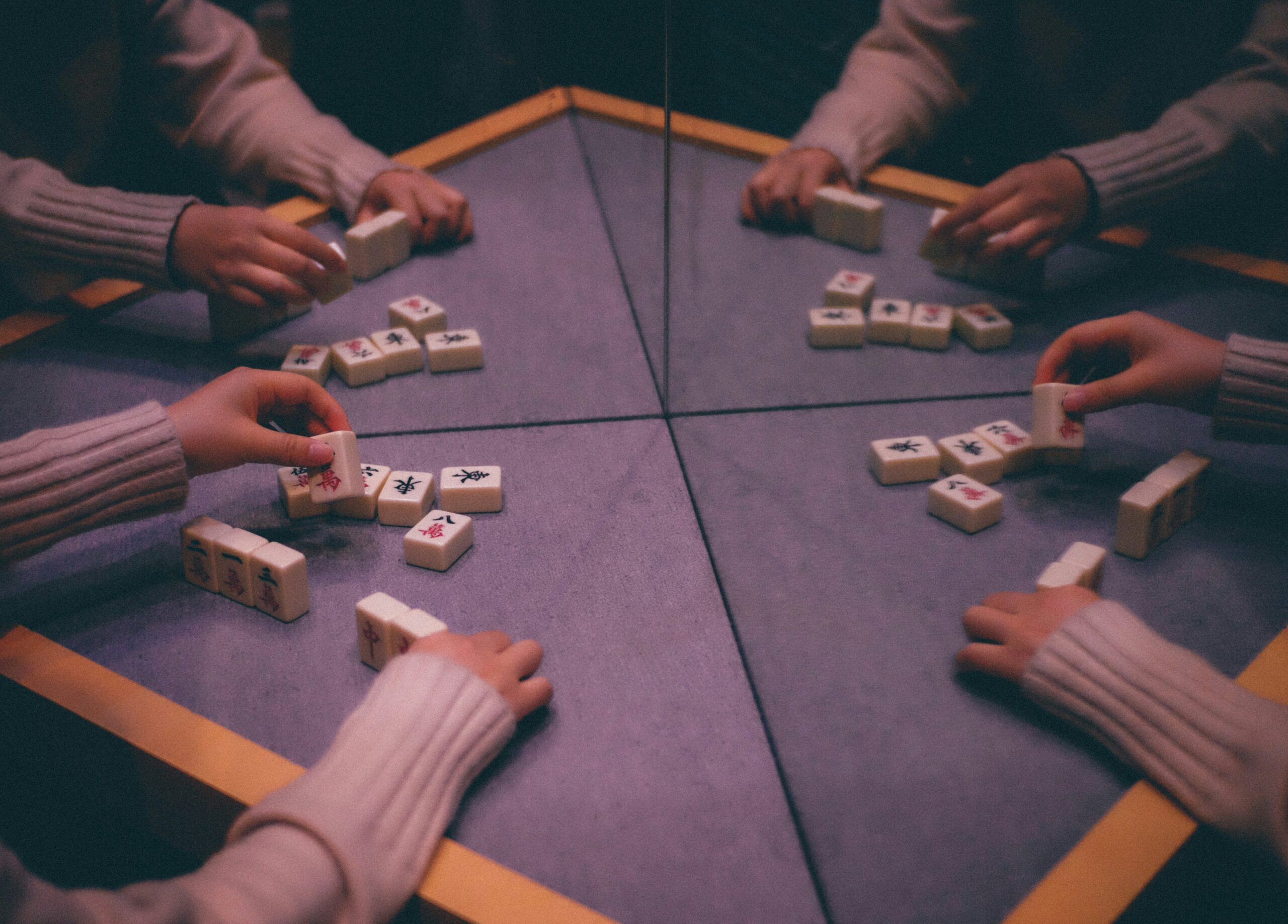 person playing mahjong